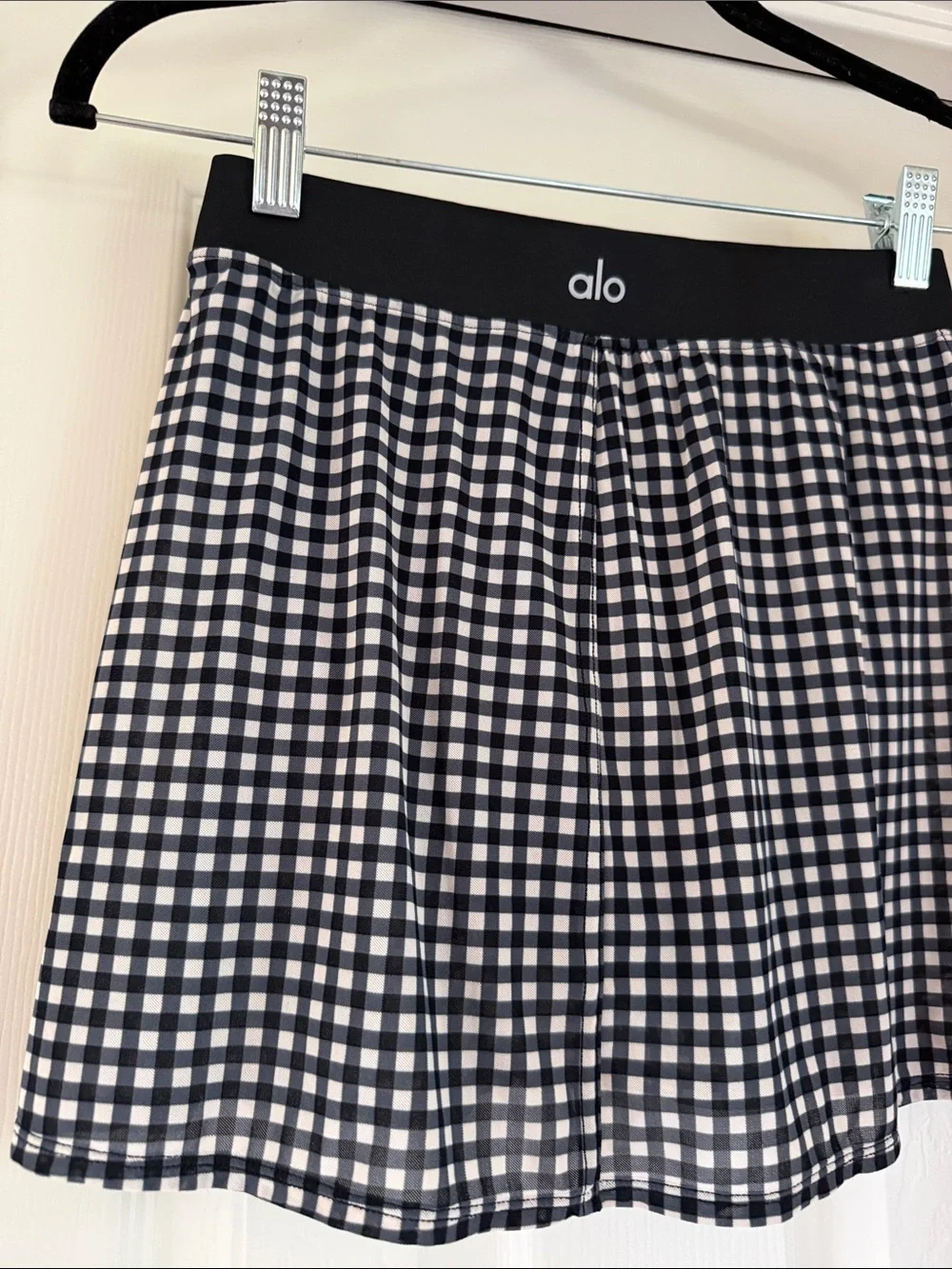 ALO gingham skirt